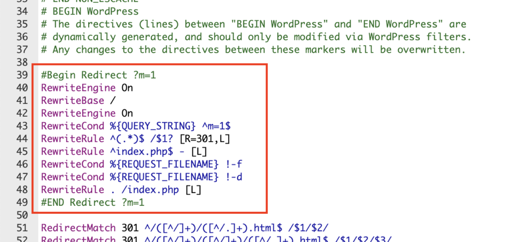 Kode redirect ?m=1